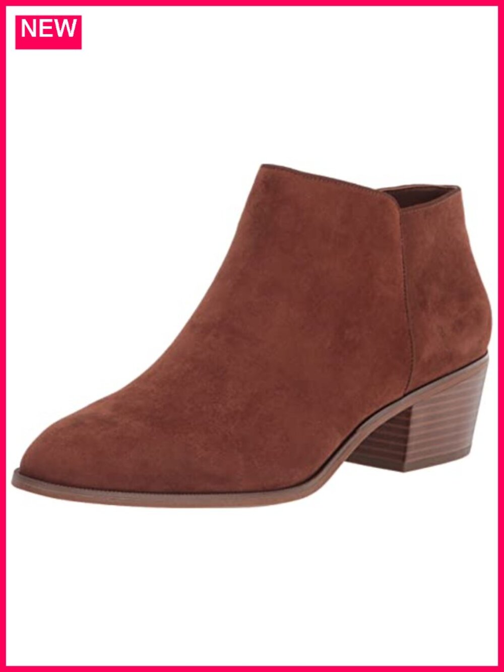 Women's Ankle Boots Side Zipper Cuban Heel Faux Suede Padded Insole